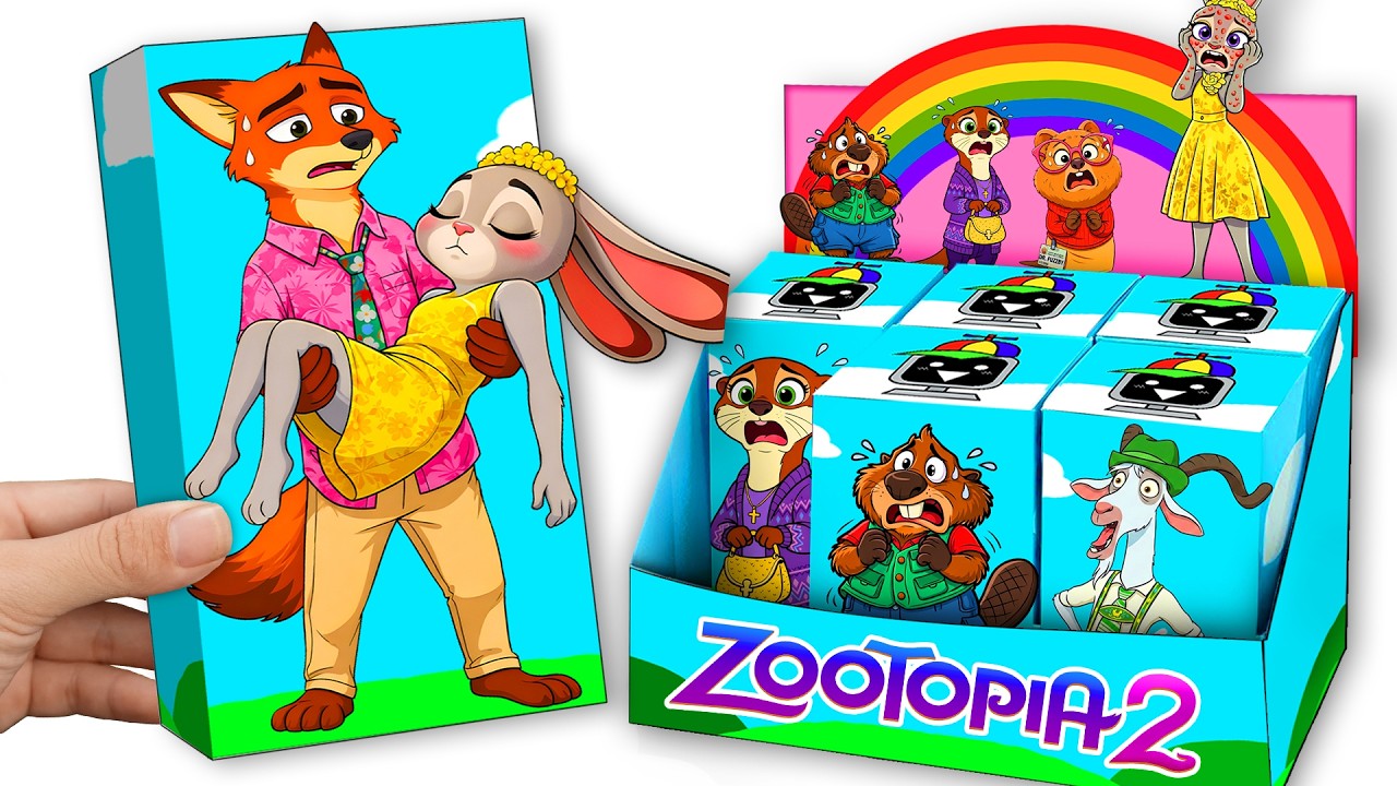 💖Paper DIY💖 Rescue JUDY HOPPS ONLY 24 HOURS TO LIVE | Open ZOOTOPIA 2 Funny Boxes