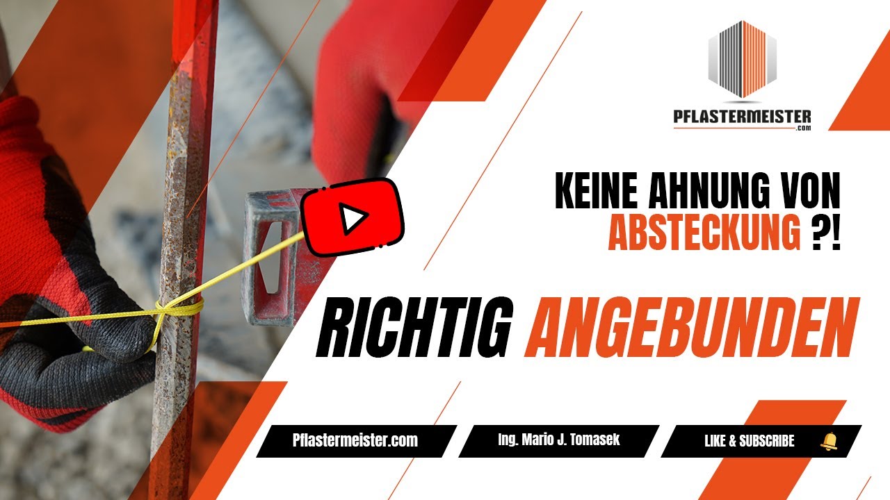 Absteckung im Pflasterbau mit Pflastermeister Mario Tomasek - Teil 2 Umsetzung in der Praxis