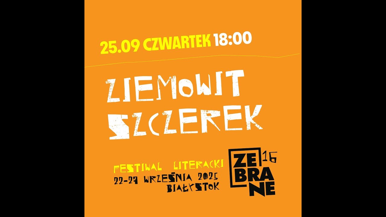 Ziemowit Szczerek na 16. Festiwalu Literackim Zebrane