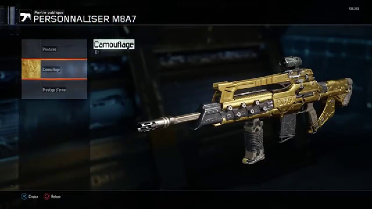 Astuces "Tir de loin" Spots pour défi camouflage Or et Diamant