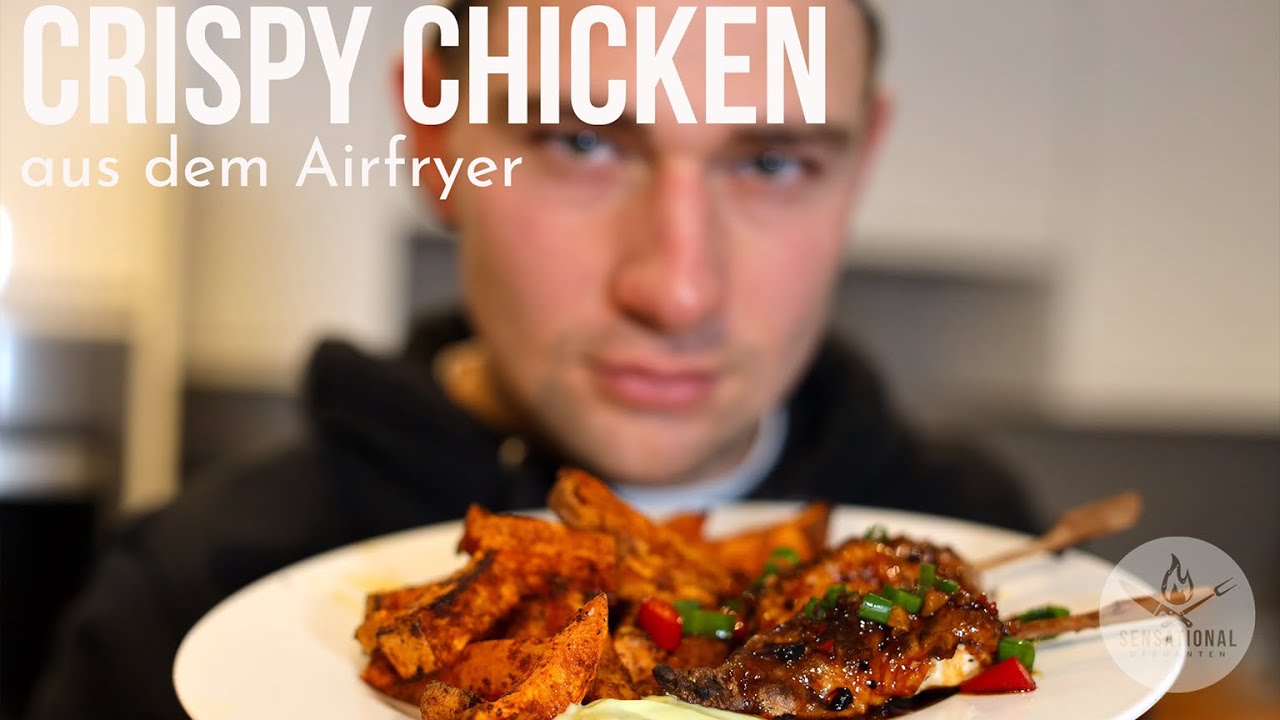 Airfryer crispy chicken mit Süßkartoffel Pommes | consori | Airfryer | DerHanten | sensational