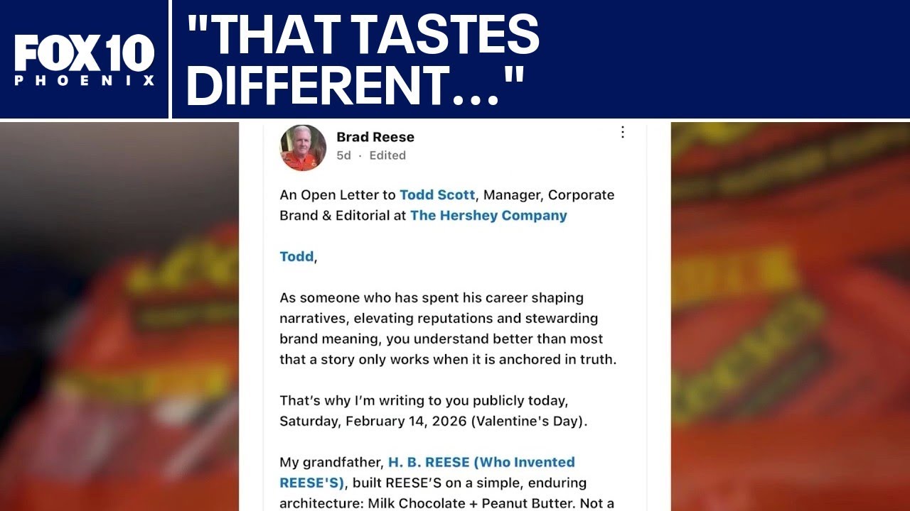 Reese's: Family of original maker levels criticism | FOX 10 Phoenix