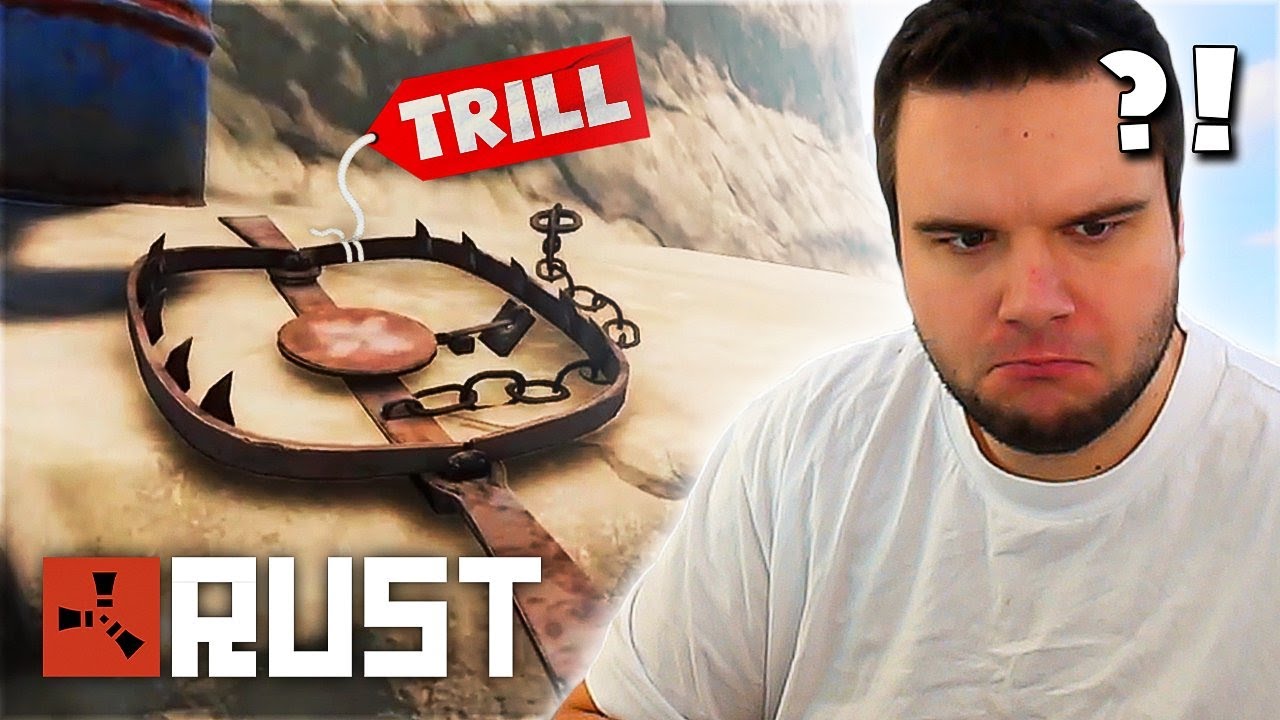 WER BAUT B&Auml;RENFALLEN VOR MEINE BASE?! 🤬 - RUSTPLATZ #1 | TrilluXe
