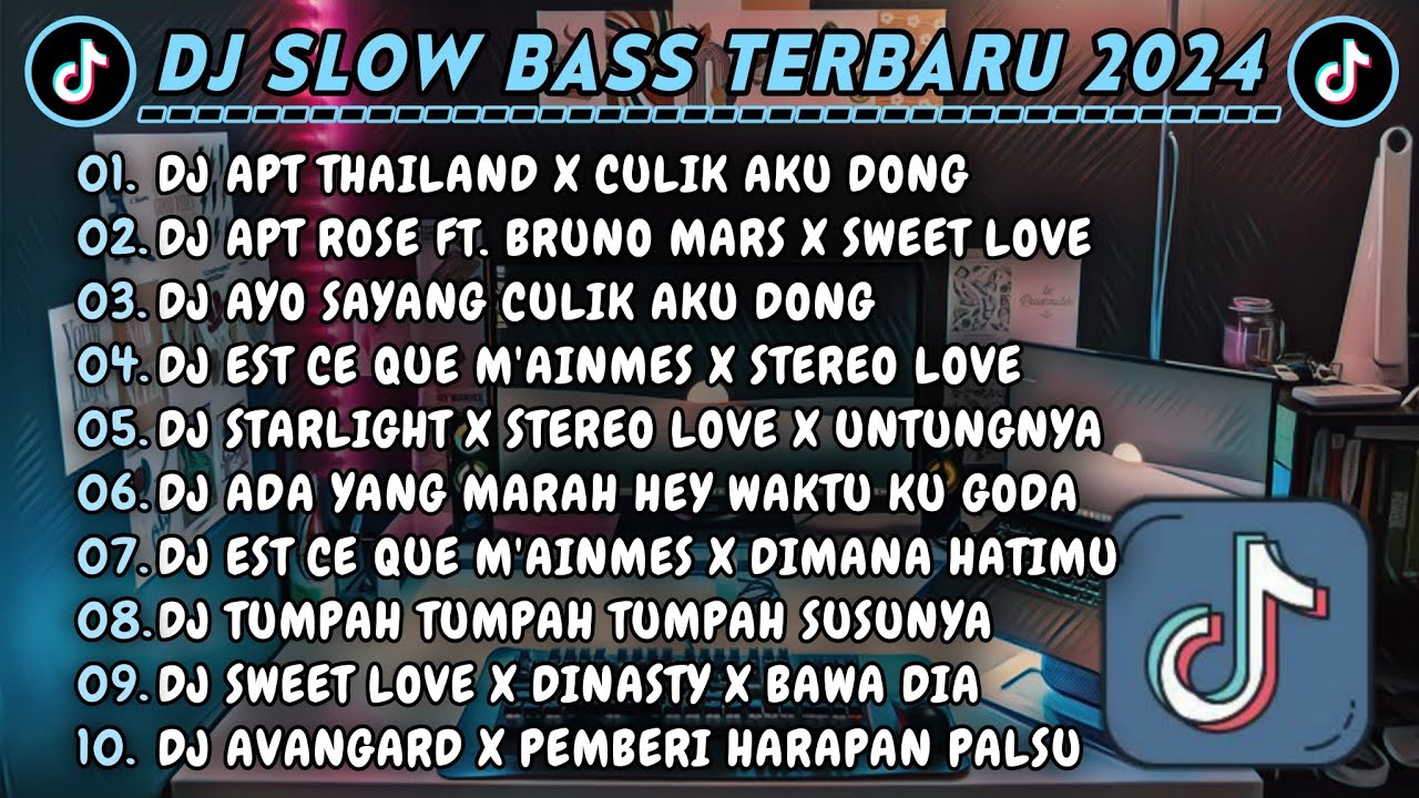 DJ SLOWBASS TERBARU 2024 || DJ APT THAILAND X CULIK AKU DONG || APT ROSE FT. BRUNO MARS X SWEET LOVE