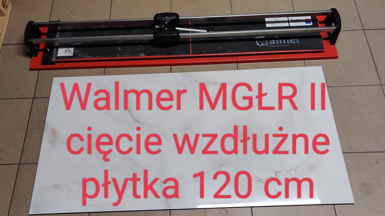 Przecinarka do płytek Walmer MGŁR II cięcie wzdłużne płytki 120 x 60