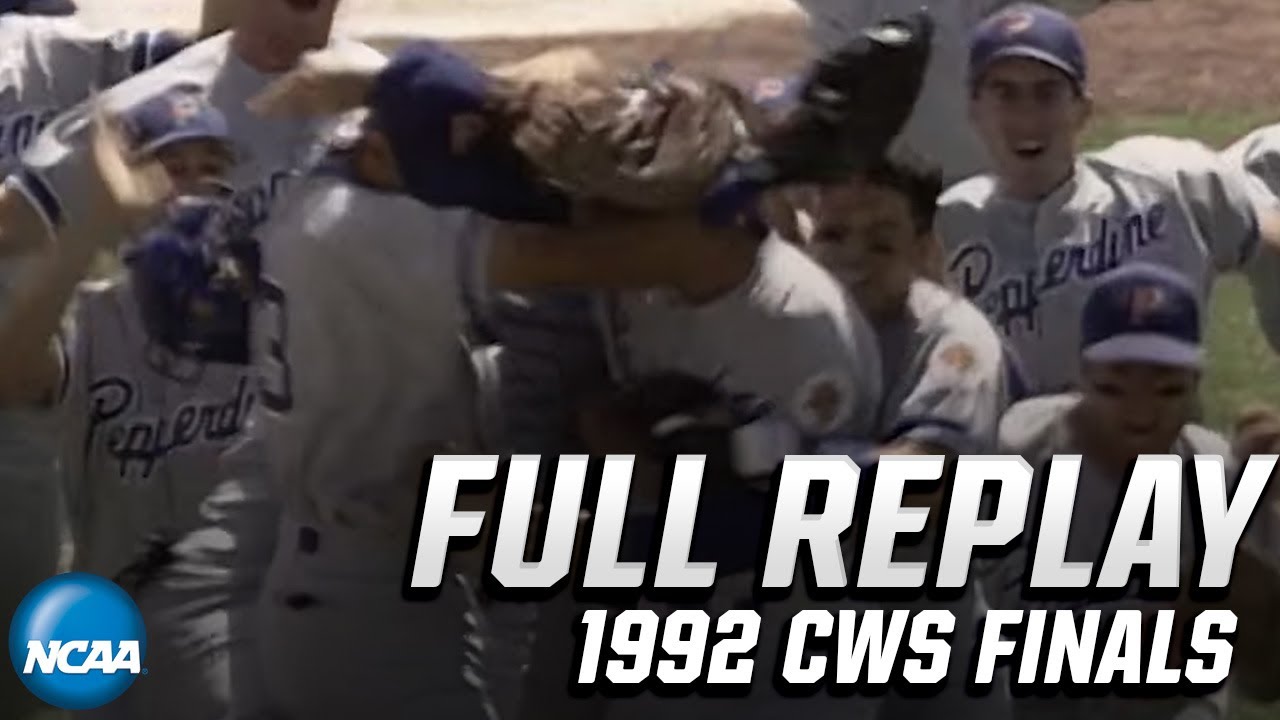 Pepperdine vs CSU Fullerton: 1992 CWS Finals | FULL REPLAY