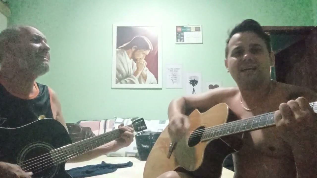 Eu e meu pai cantando duas modas raiz