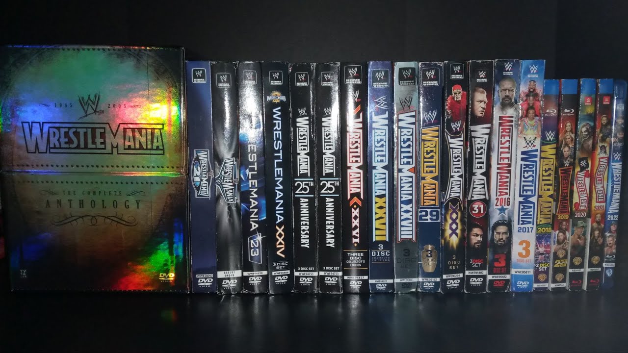 My Entire WRESTLEMANIA DVD & Blu-Ray Collection!!!