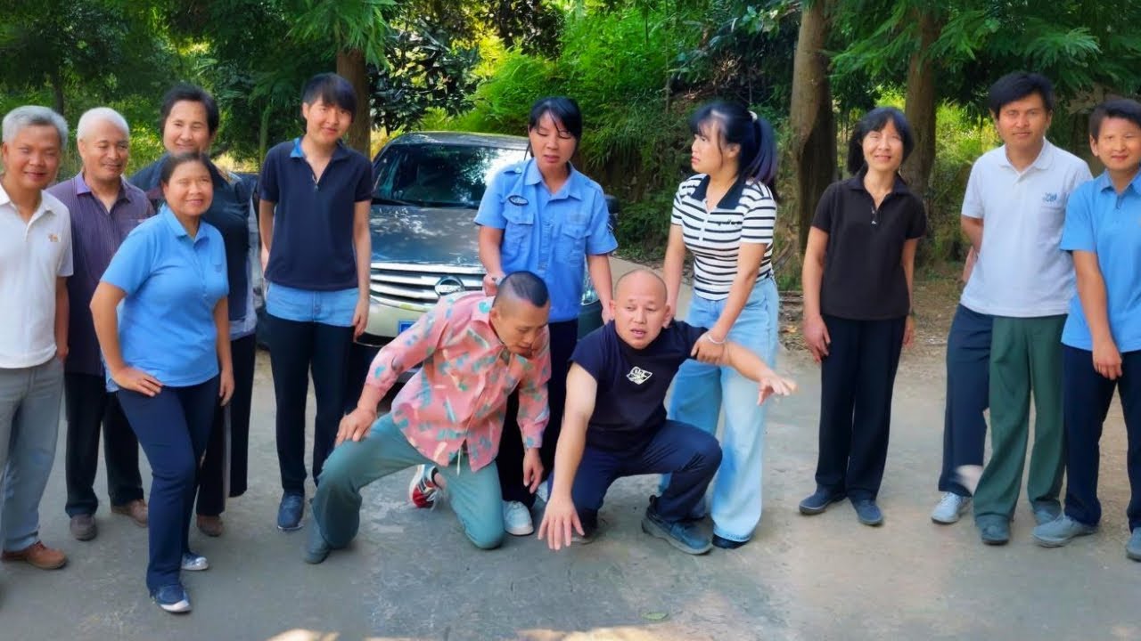 恶霸人贩子拖着美女塞进车里，机智保安察觉不妙，她在求救！迅速出手暴揍人贩子，好人一生平安#严厉打击违法犯罪 #funny #正能量剧情 #comedy #搞笑 #movie