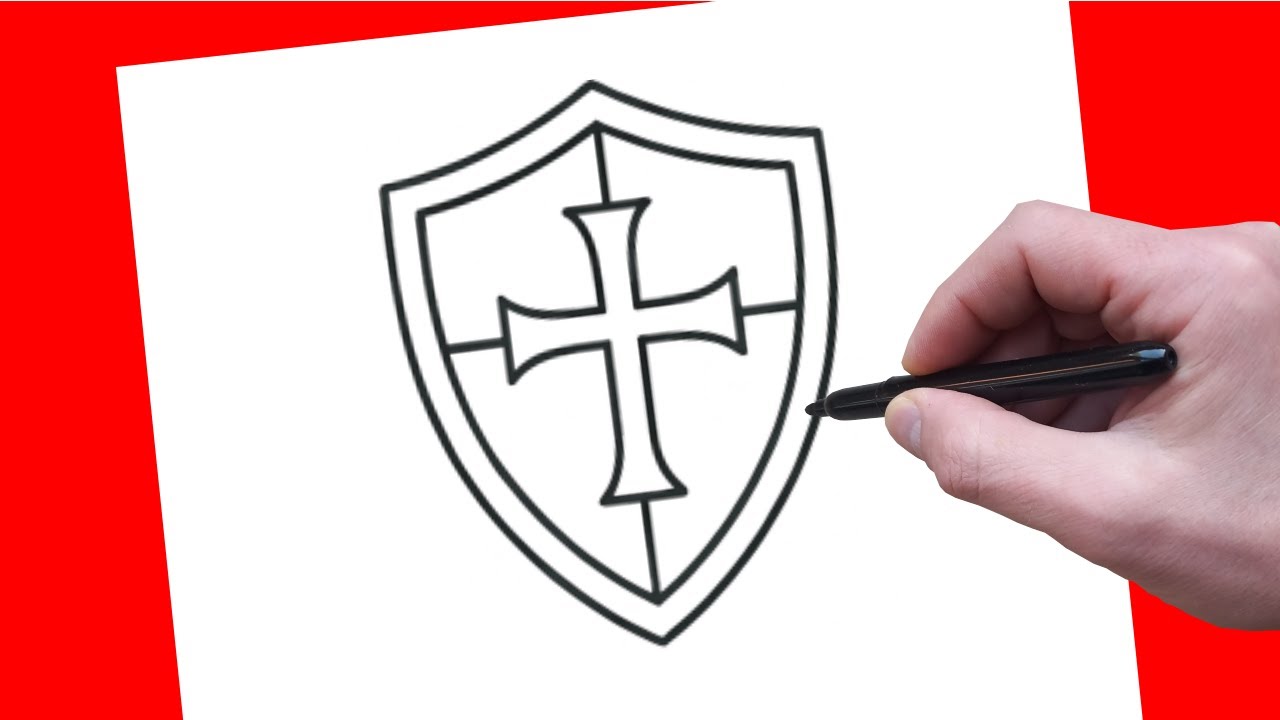 How to Draw a Shield Easy | Step-by-Step Drawing Tutorial