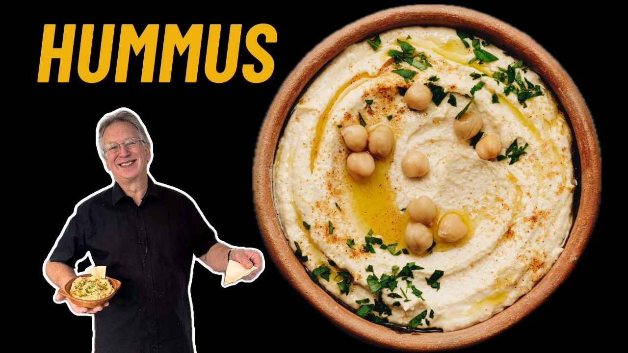 Hoe maak je Hummus? (Midden-Oosterse dip van kikkererwten recept)