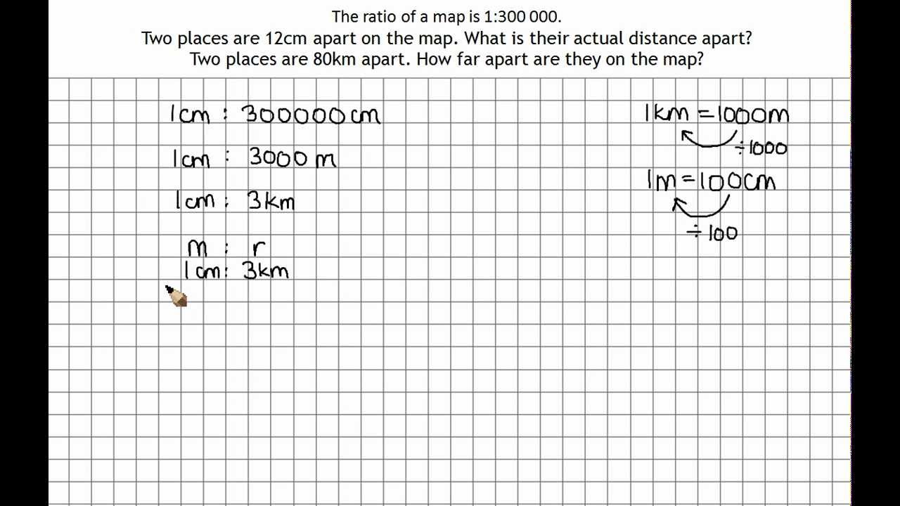 Using map scales and ratios 2