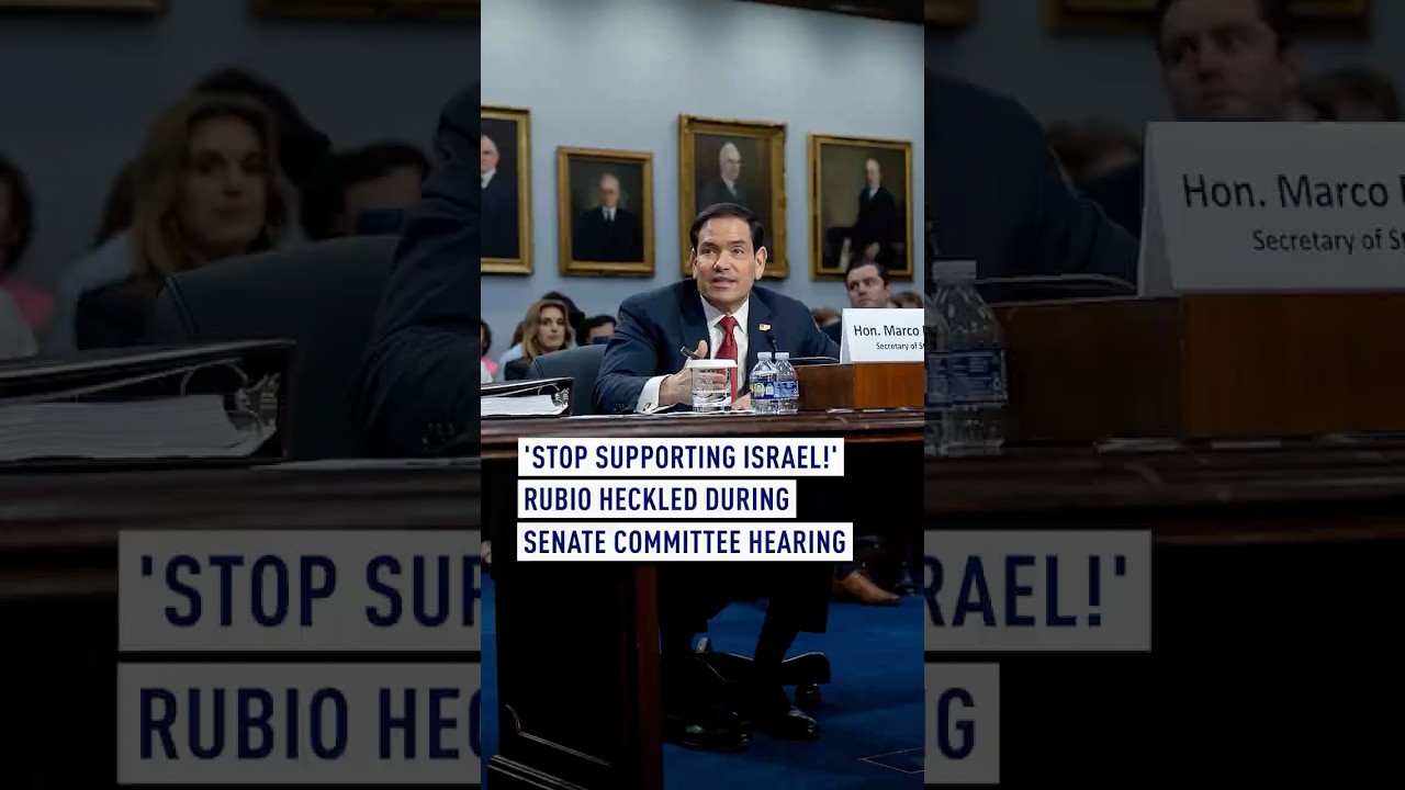 'Stop supporting Israel' - Rubio heckled during Senate committee hearing