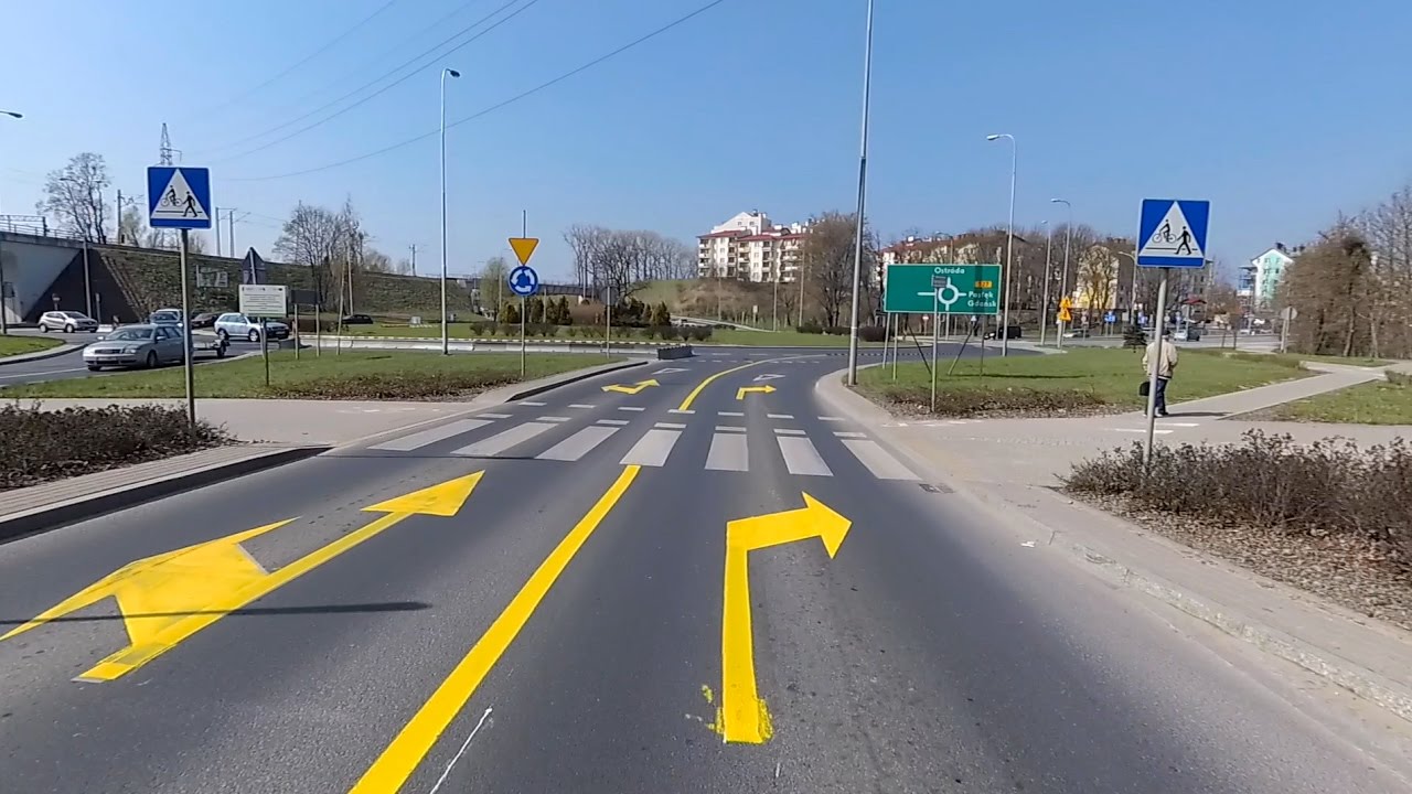 Rondo Ofiar Katastrofy Smoleńskiej w Olsztynie turbinowe - jak jeździmy