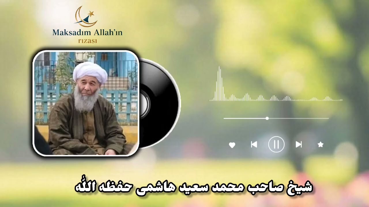 شیخ صاحب محمد سعید هاشمی حفظه اللّٰه کانال مقصدم اللّٰه نینگ رضاسی ☝️