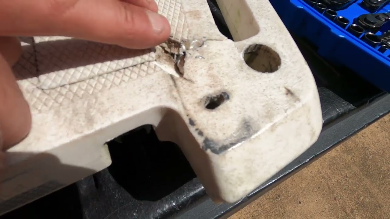 how to fix broken boat swim platform Ladder with an aftermarket one