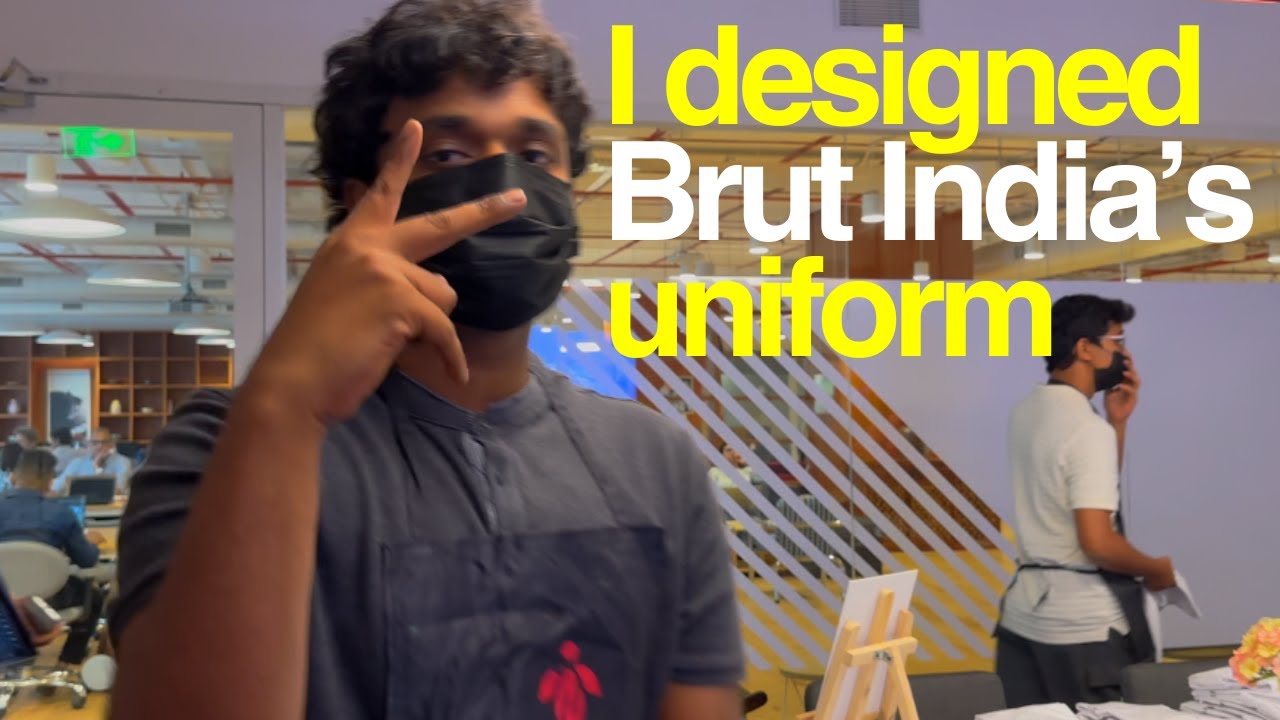 I designed the @BrutIndia office uniform