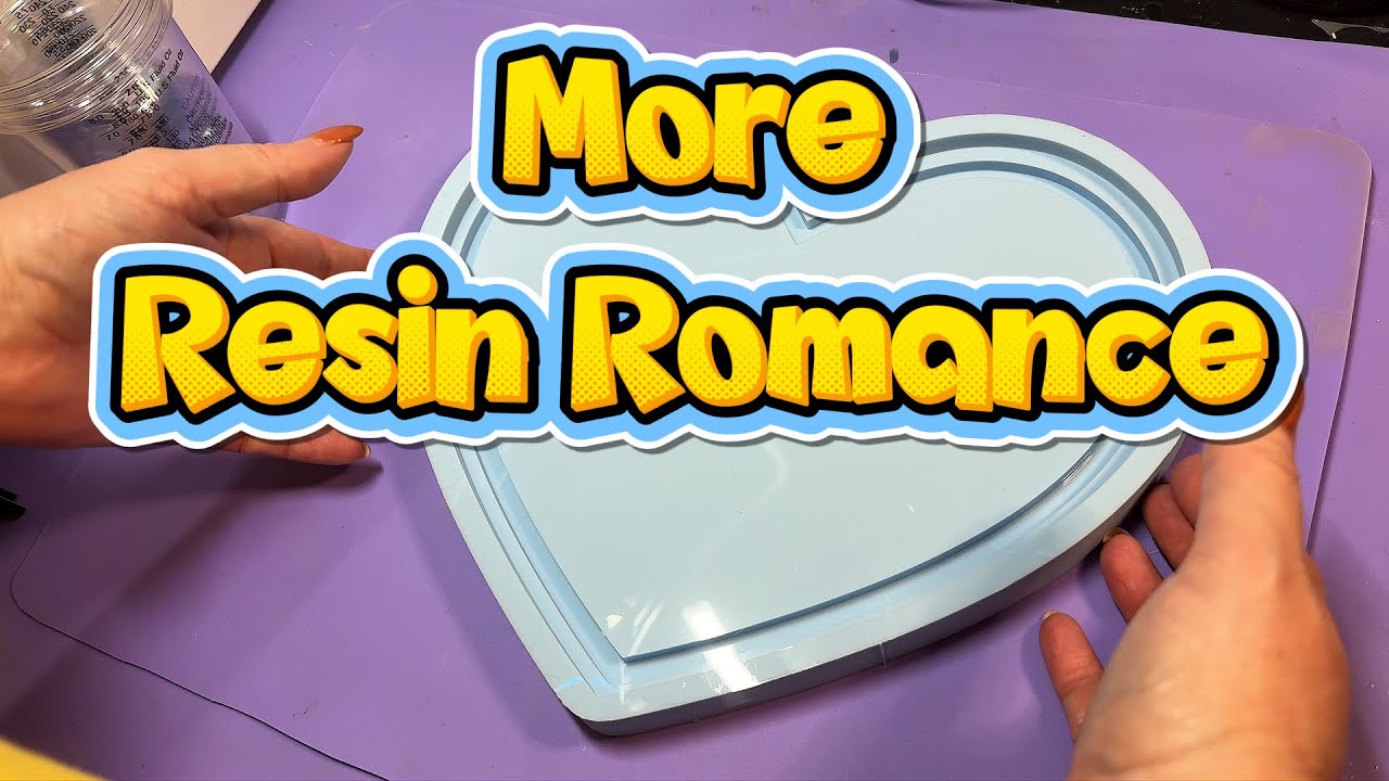 Easy Romantic Epoxy Resin Heart Tray, Beginner Friendly  | 676