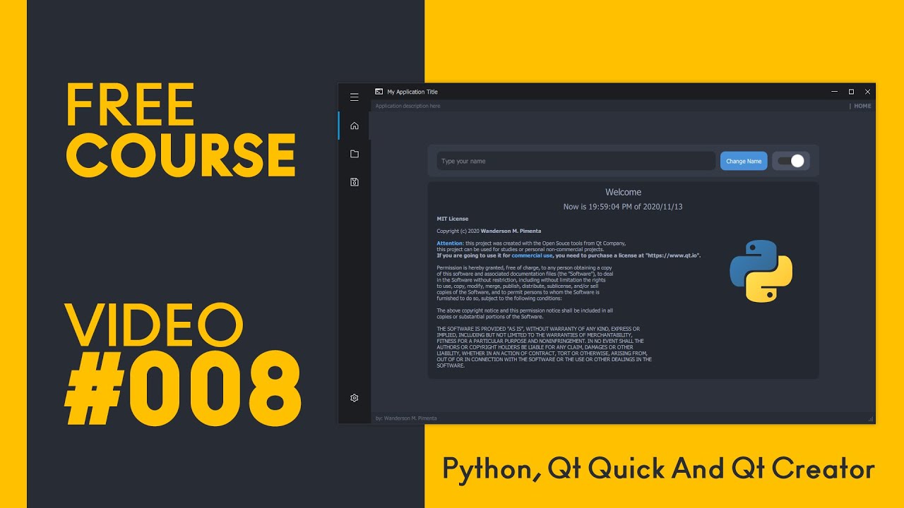 PYTHON and QT QUICK - Resize Window With Custom Title Bar  - [MODERN GUI] - #Video008