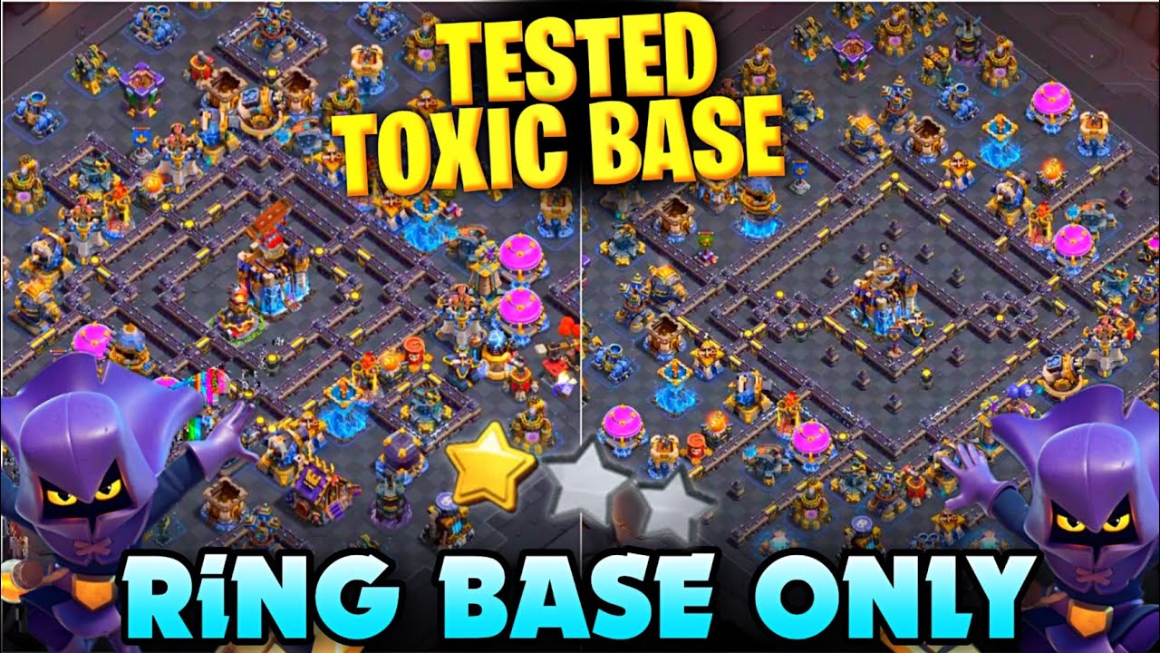 **🔥 NEW TH18 RING ONLY BASE! 58000+ TROPHIES | PROS CAN'T 3 STAR THIS!**
