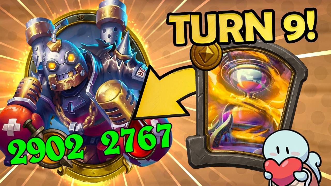 Turn 9 2k/2k Golden Beatboxer from last game! | Hearthstone Battlegrounds