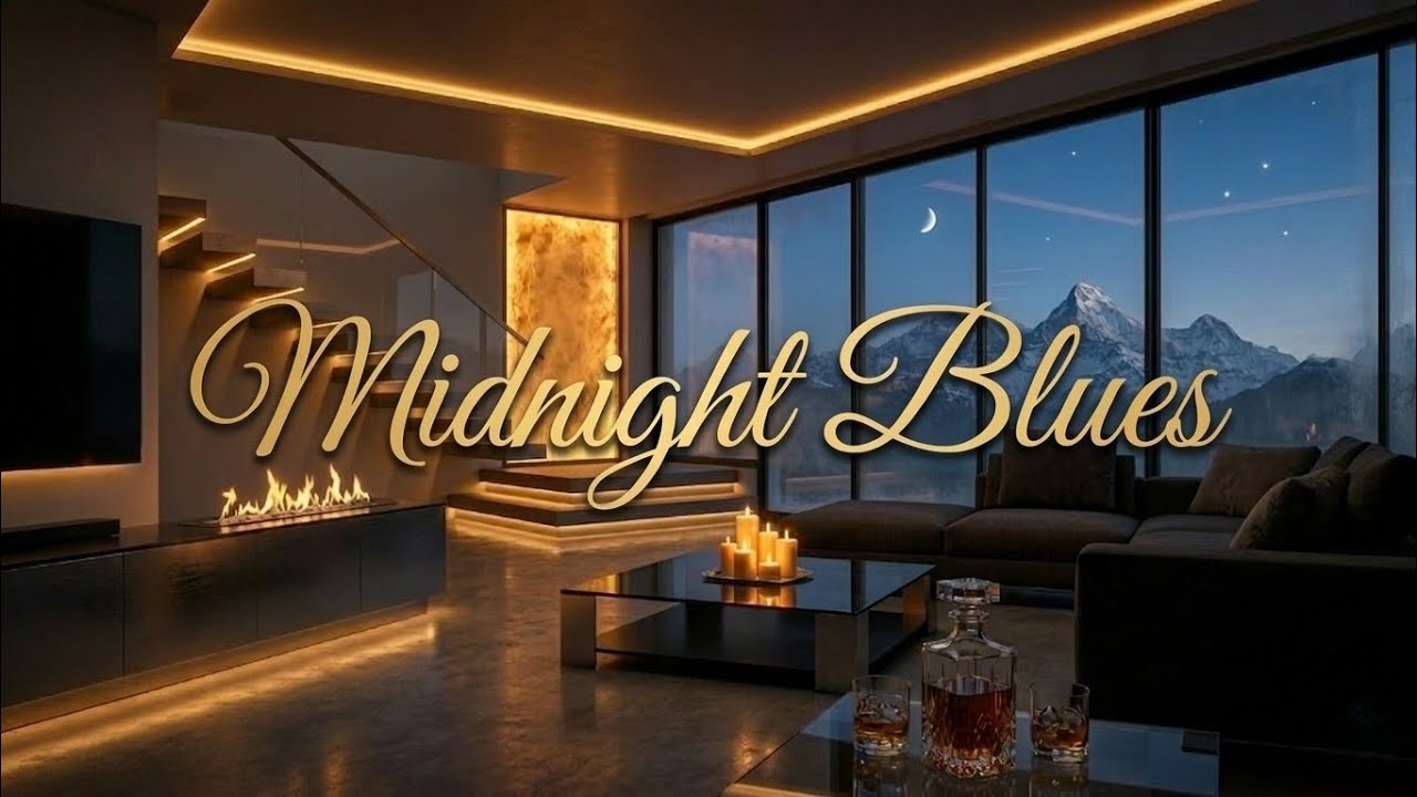 Deep Midnight Blues | Relaxing Night Ambience