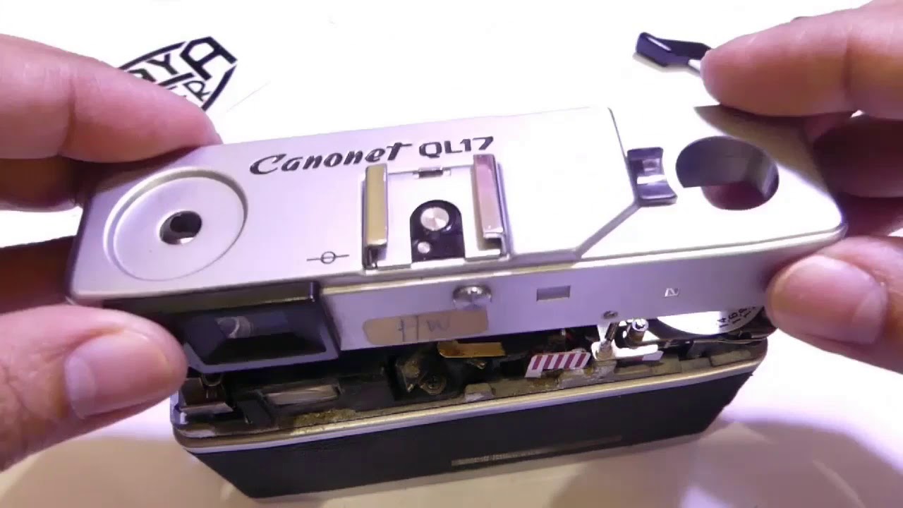 Canonet QL17 Glll viewfinder cleaning