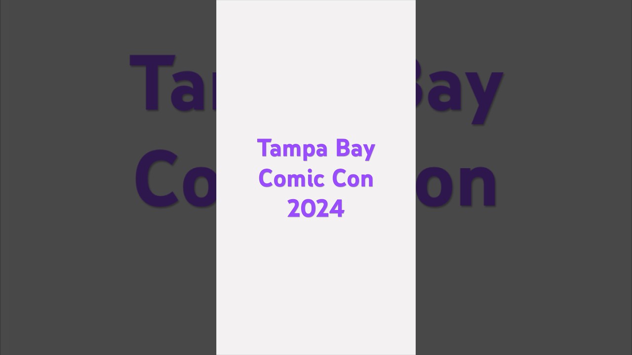No stress at Tampa Bay comic con 2024 