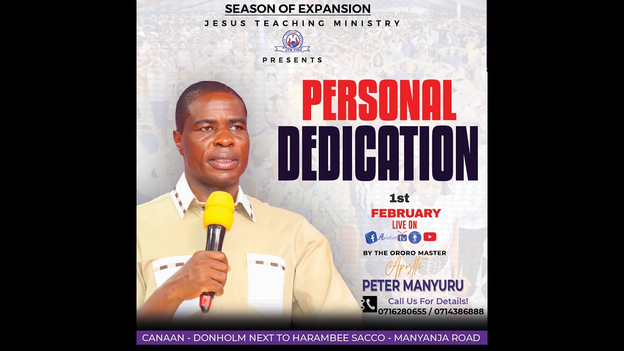 PERSONAL DEDICATION SUNDAY SERVICE~Updates.