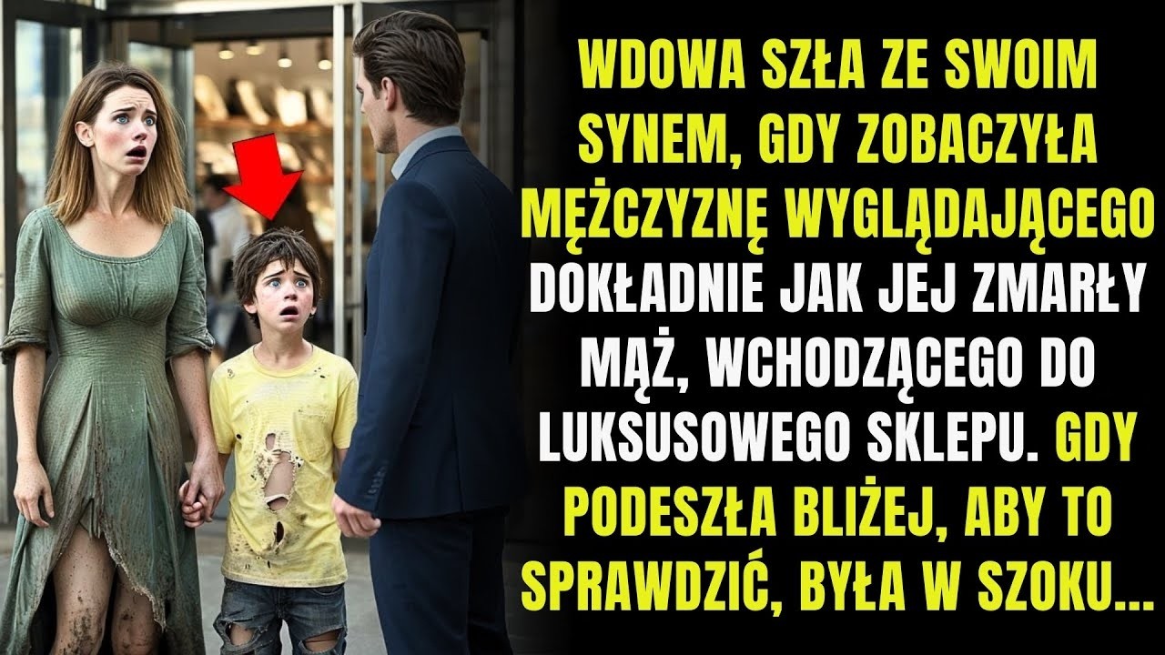 Wdowa szła ze swoim synem, gdy zobaczyła mężczyznę wyglądającego dokładnie jak jej zmarły mąż