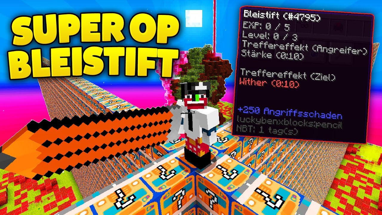 DIESER BLEISTIFT IST ULTRA OP | SCHULE LUCKY BLOCKS WALL