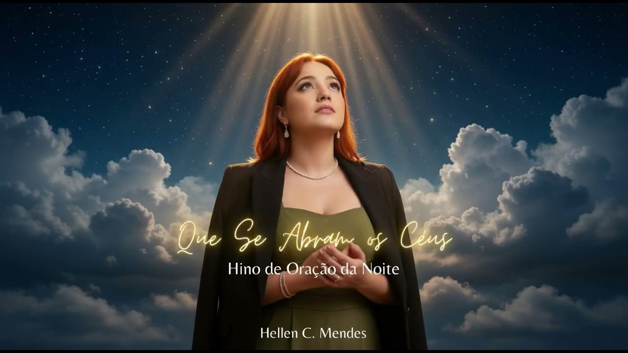 🌙      Hino de Oração da Noite - QUE SE ABRAM OS CÉUS | – Hellen C. Mendes