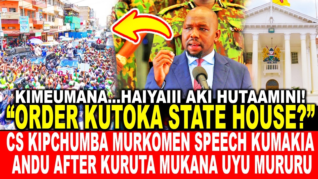 CS KIPCHUMBA MURKOMEN SPEECH KUMAKIA  ANDU AFTER KURUTA MUKANA UYU MURURU NA WA MAGIGI