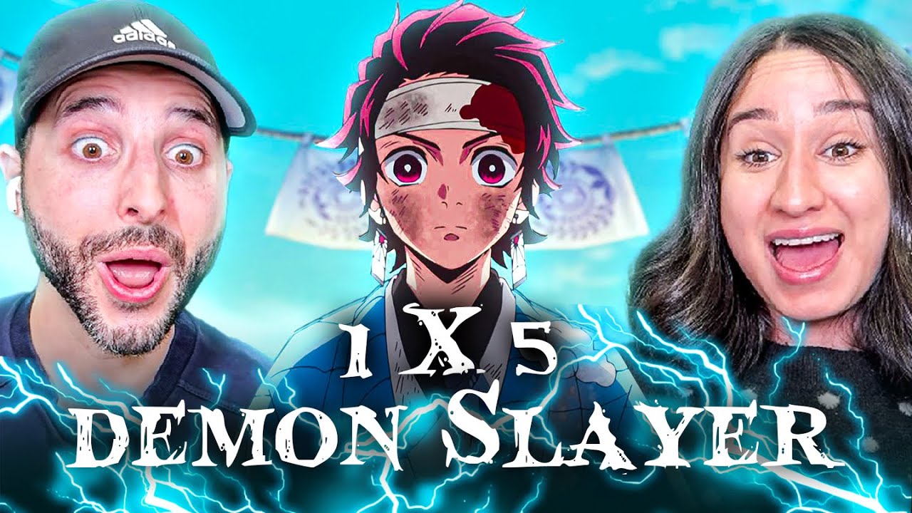 WE’VE NEVER WATCHED ANIME BEFORE! First Time Reaction to Demon Slayer 1x5