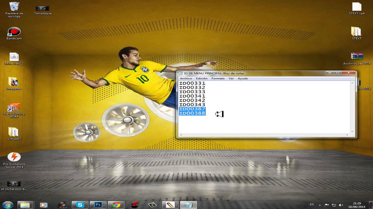 Cambiar la imagen de menu principal pes 2014 PSP