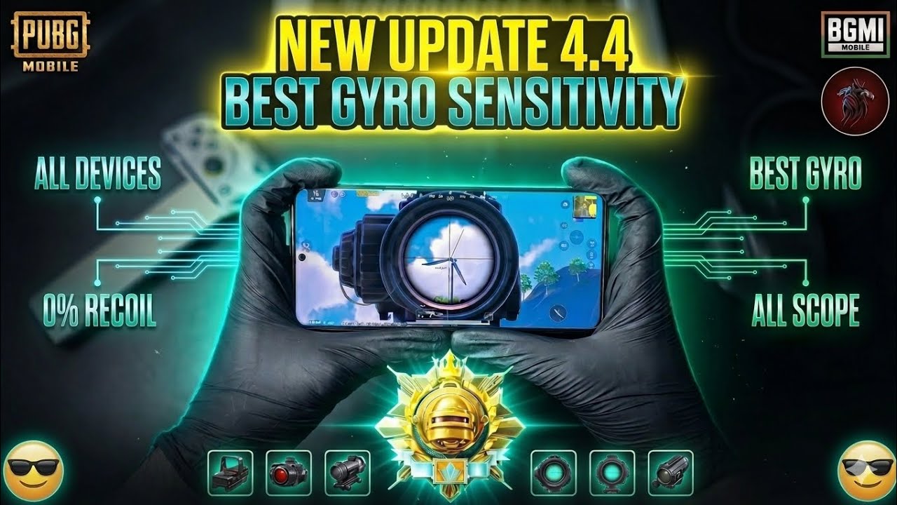 PUBG Gyroscope Sensitivity Settings 2025 - ZERO RECOIL + PERFECT AIM (Pro Tips & Tricks)