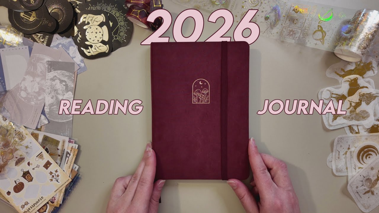 my 2026 reading journal setup 🍄