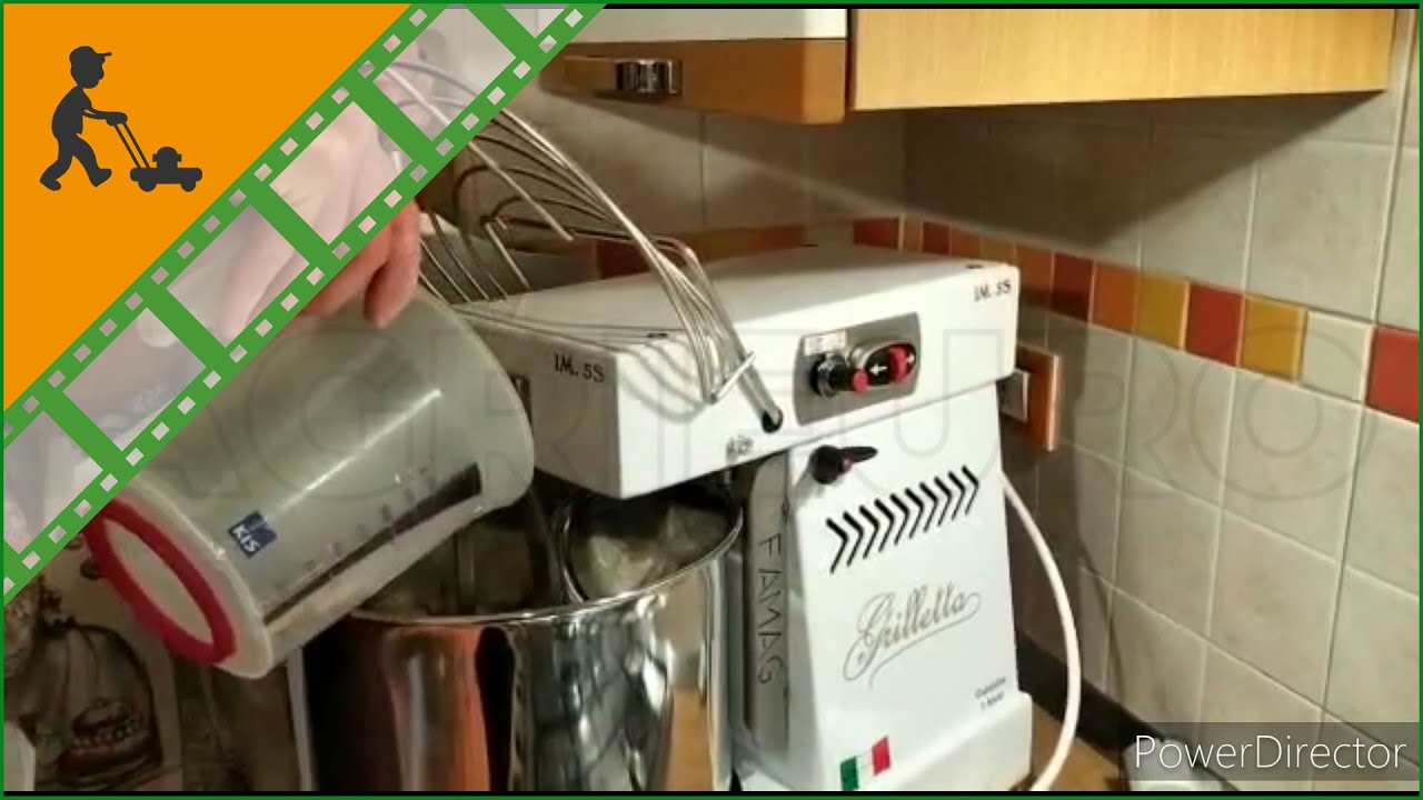 Funcionamiento Amasadora de espiral de alta hidratación Famag Grilletta IM 5-S