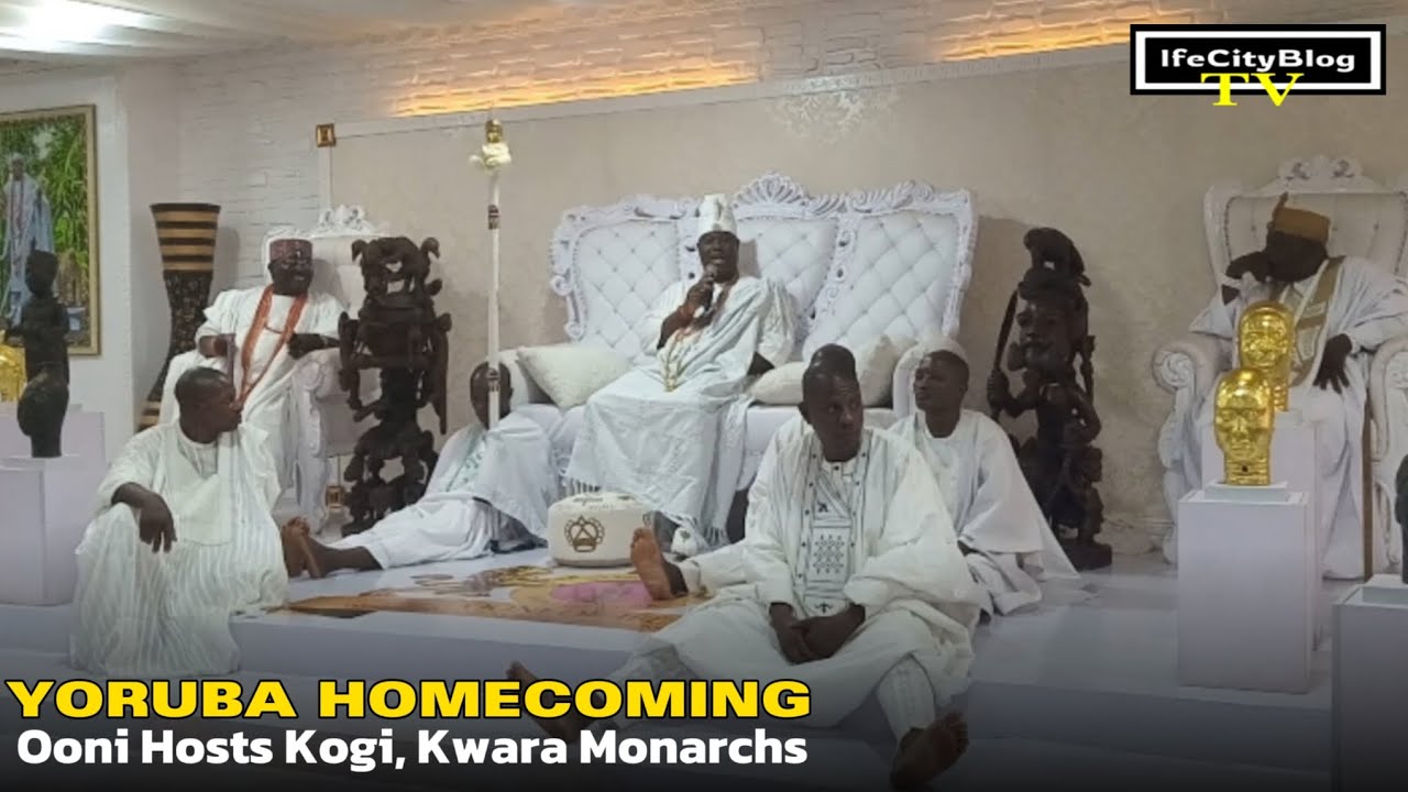 Ooni of Ife, Oba Adeyeye Ogunwusi Addresses Kogi, Kwara Monarchs Who Paid Him a Courtesy Visit