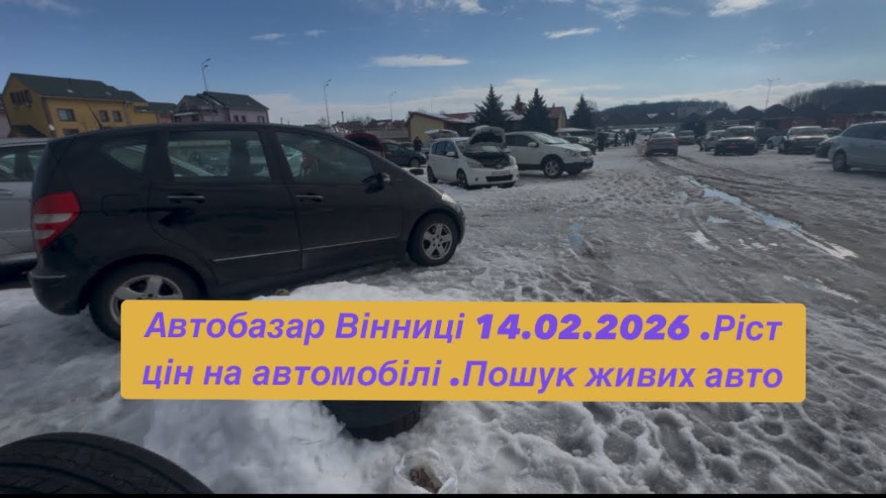 Автобазар Вінниці 14.02.2026 .Ріст цін на автомобілі .Пошук живих авто