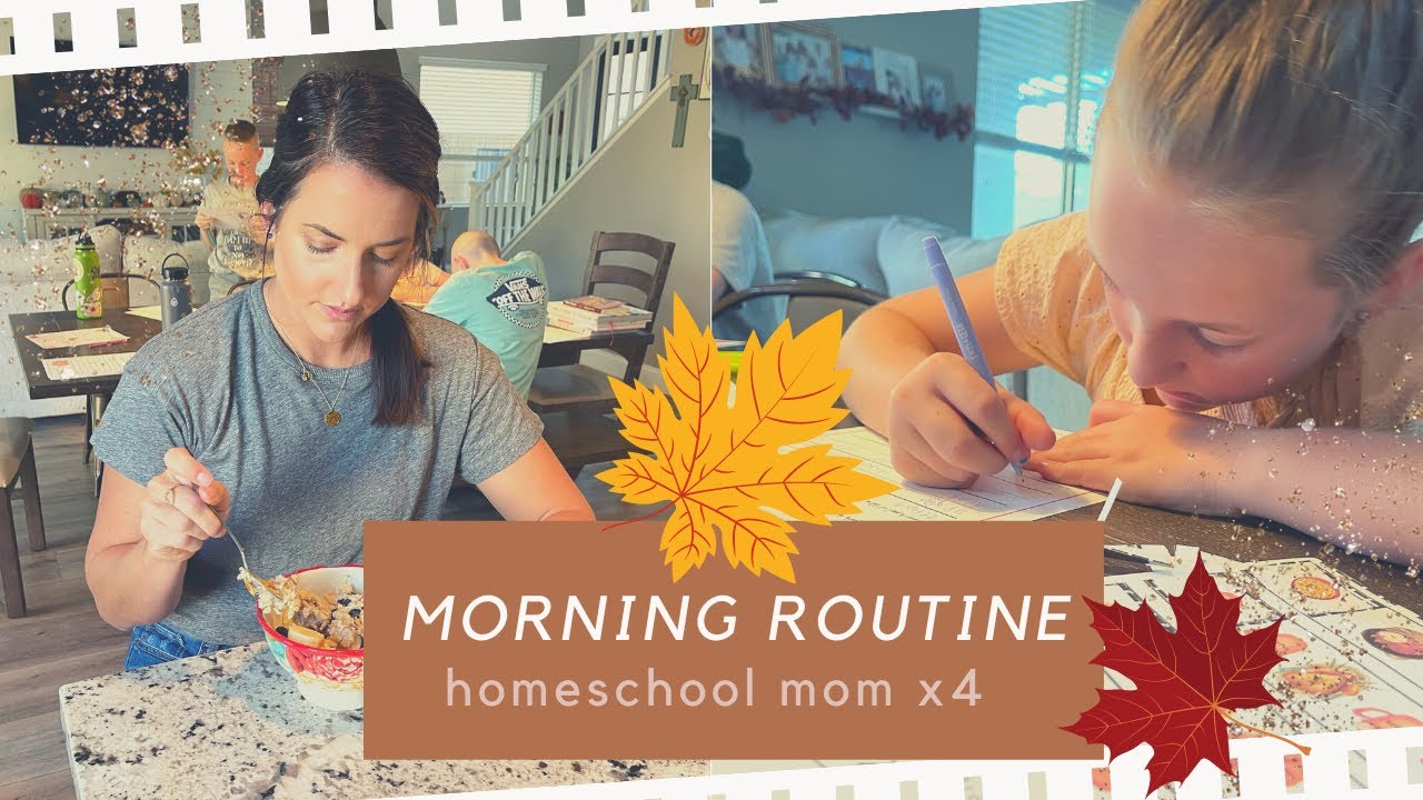 UPDATED FALL🍁 MORNING ROUTINE||HOMESCHOOL MOM OF 4