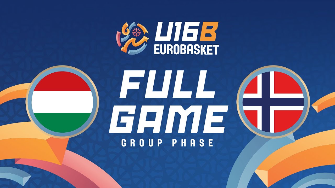Group Phase | Hungary v Norway | Full Basketball Game | FIBA U16 EuroBasket 2025 Division B