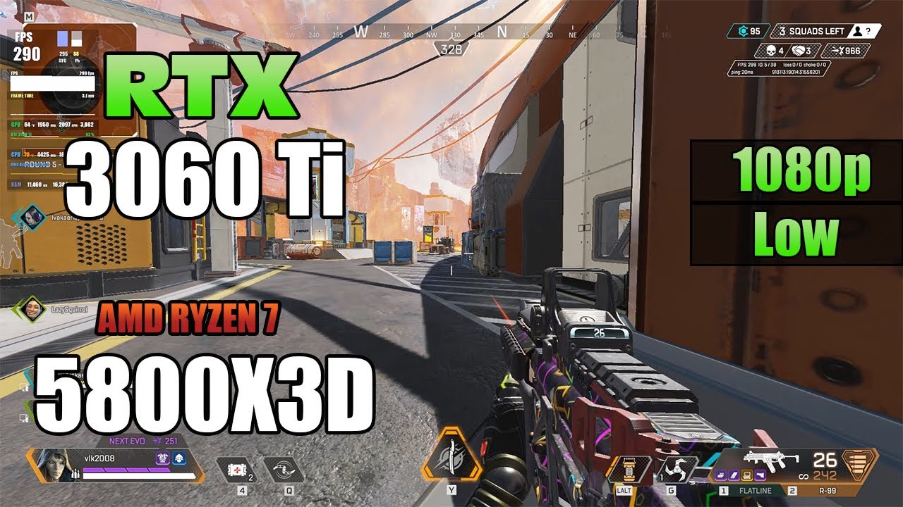 Apex Legends | R7 5800X3D | RTX 3060 Ti | Low | 1080p
