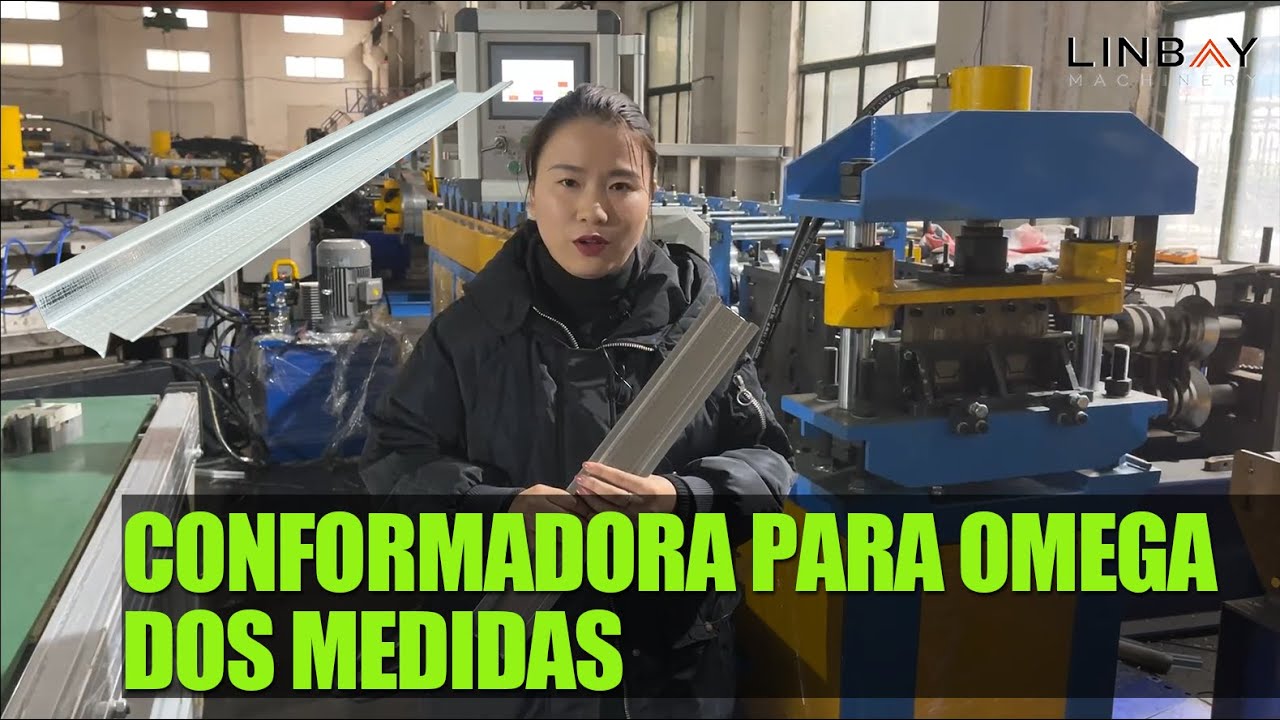 【Omega】Linbay-conformadora de dos filas para producir el perfil omega, drywall