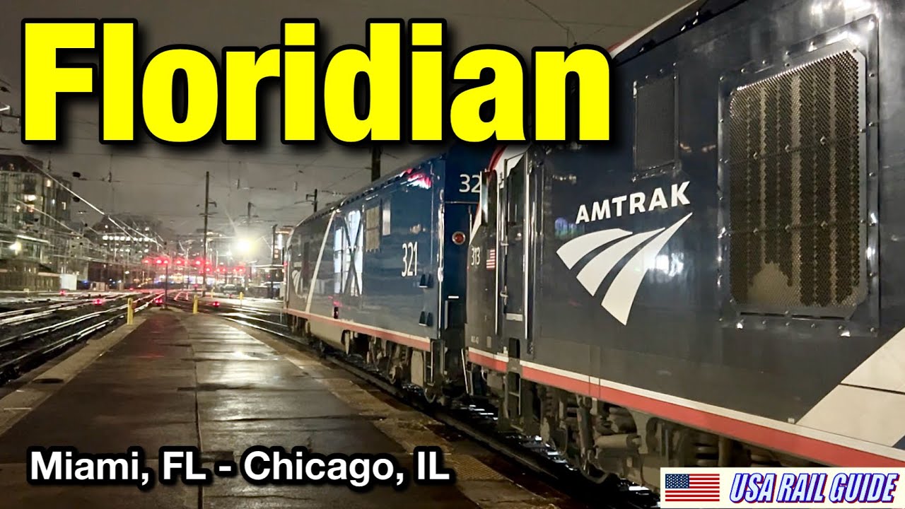 [ Amtrak Train Ride ] All 46 stops, 46h 40m 2 nights, (Silver Star + Capitol Limited) = Floridian