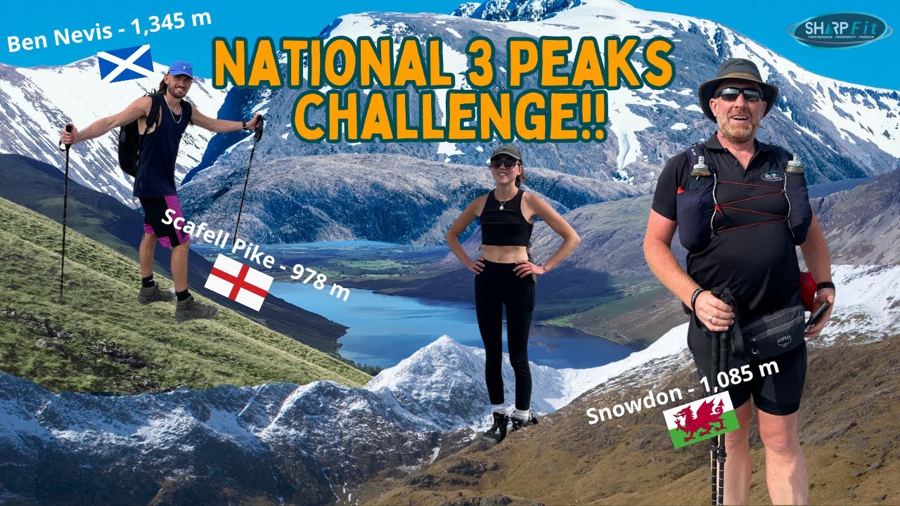 UK Three Peaks Challenge in Under 24 Hours! | Ben Nevis, Scafell Pike & Snowdon Highlights