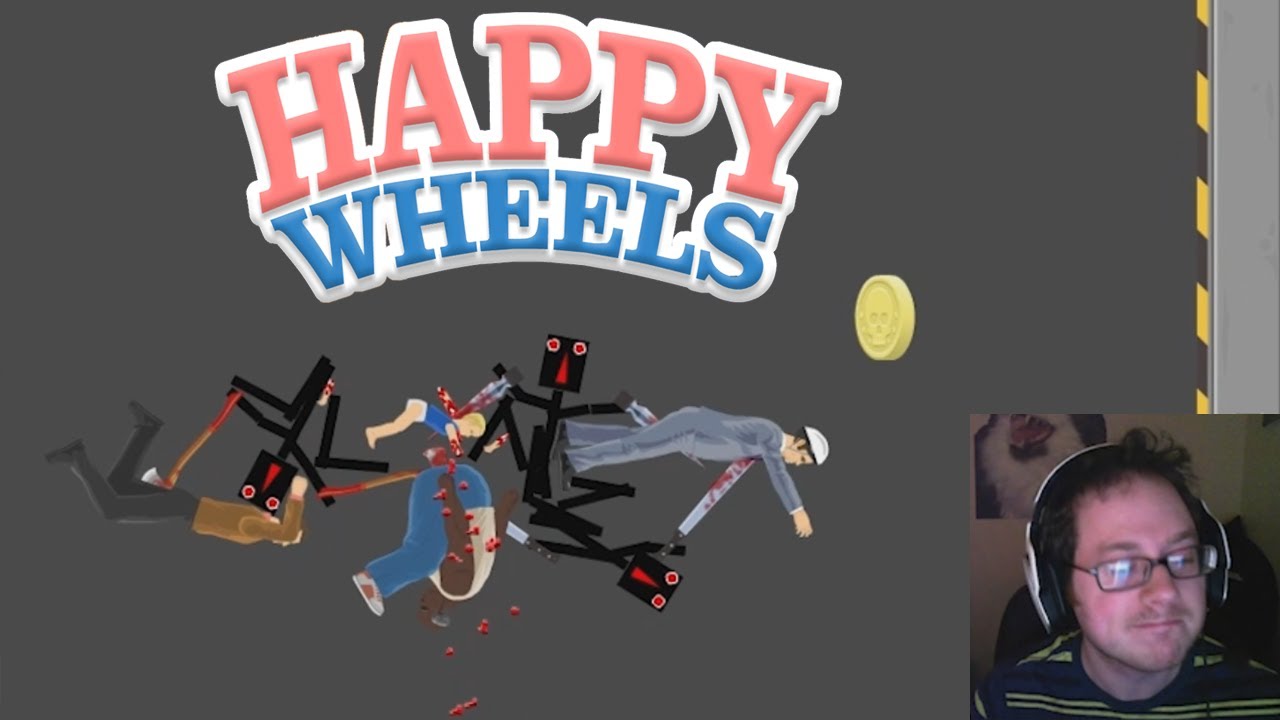 Happy Wheels - Ninja Survival with Facecam!