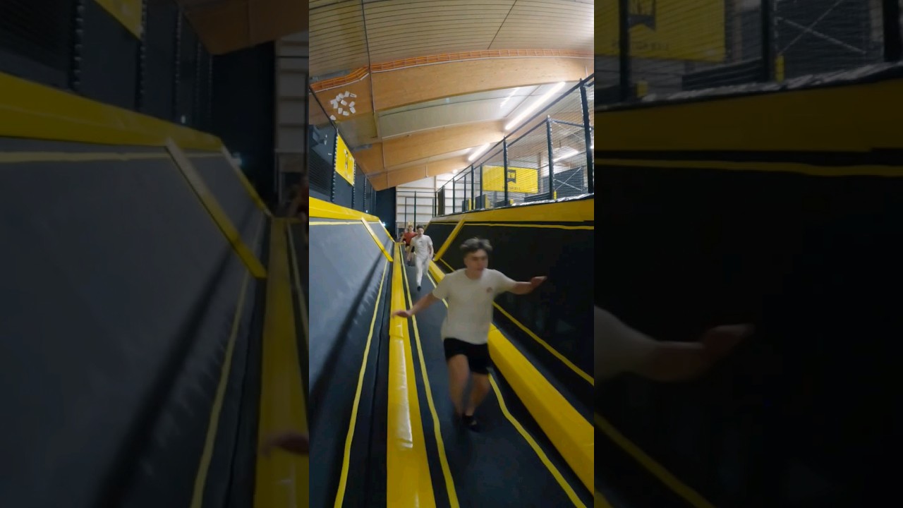 Wenn die TRAMPOLIN HALLE in 2 Minuten zu macht... #trampolin #salto