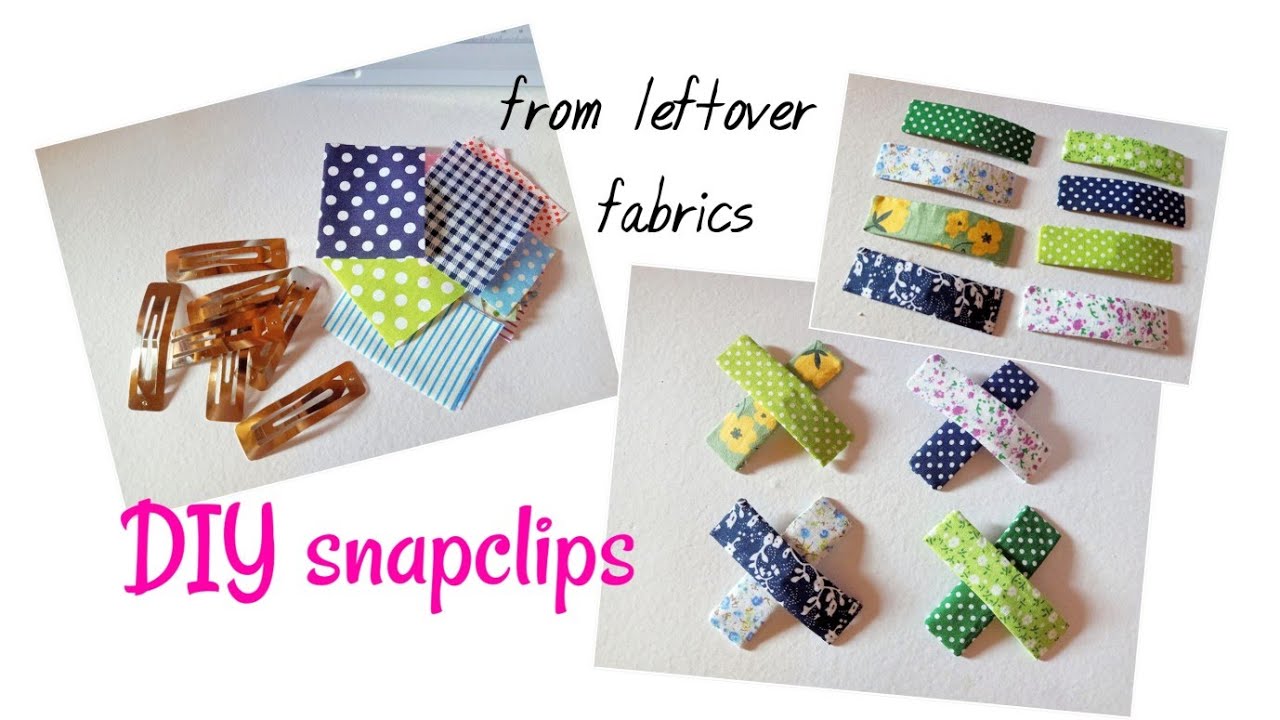 How to make a snap clips/ DIY SNAP CLIPS/ fabric snap hair clips