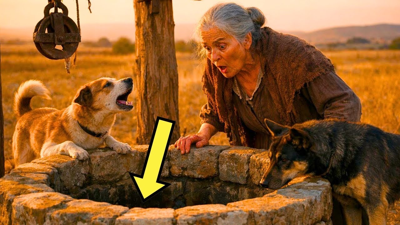 VIUDA ANCIANA COMPRÓ 1 POZO SECO… PERO LO QUE SUS PERROS ENCONTRARON ADENTRO CAMBIÓ SU VIDA